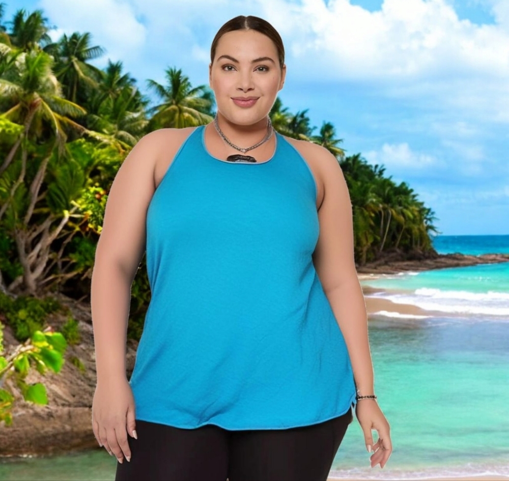 Livi active blue tank top